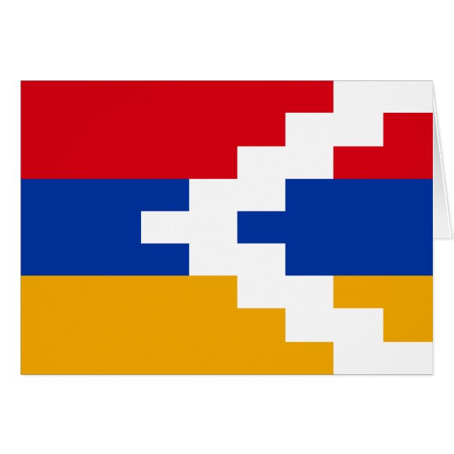 Drapeau du Haut-Karabagh (Devant horizontal)