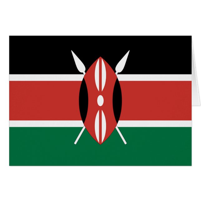 Drapeau du Kenya (Devant horizontal)