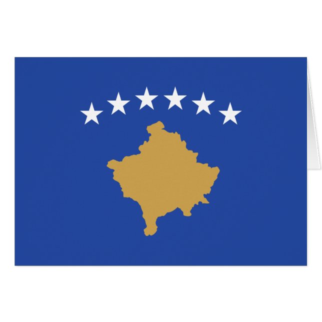 Drapeau du Kosovo (Devant horizontal)