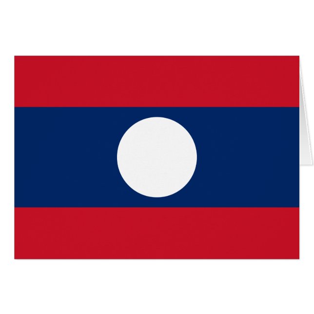 Drapeau du Laos (Devant horizontal)
