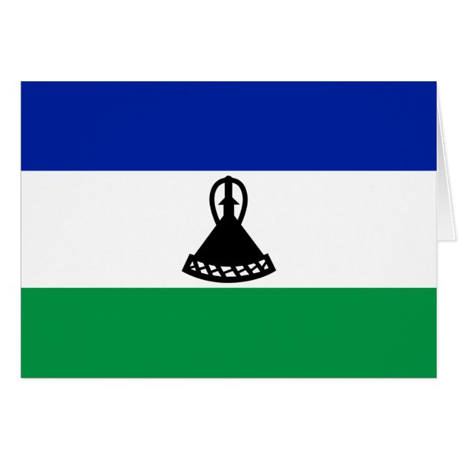 Drapeau du Lesotho (Devant horizontal)