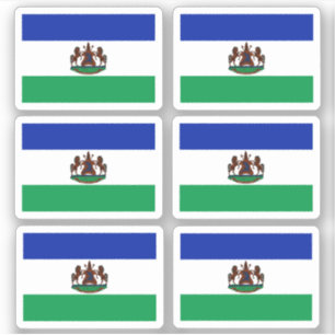 Drapeau du Lesotho - une collection Sticker