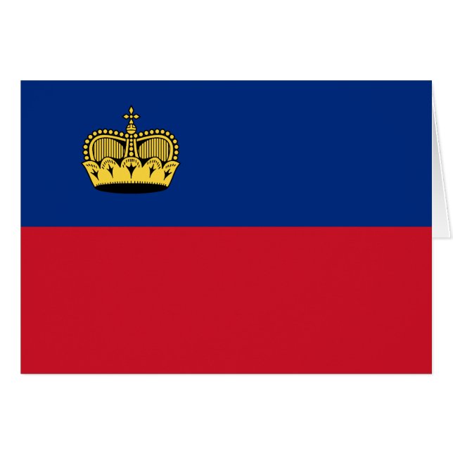 Drapeau du Liechtenstein (Devant horizontal)