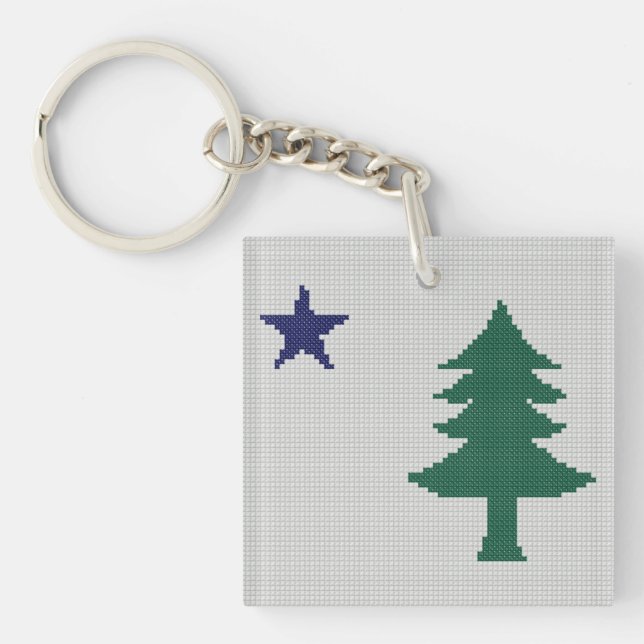 Drapeau du Maine 1901, croix (Devant)