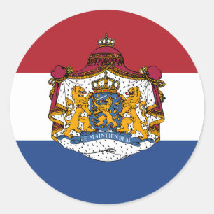Drapeau du manteau néerlandais des autocollants d