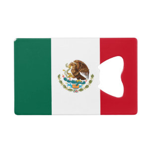 Drapeau du Mexique Carte de crédit Bottle Opener