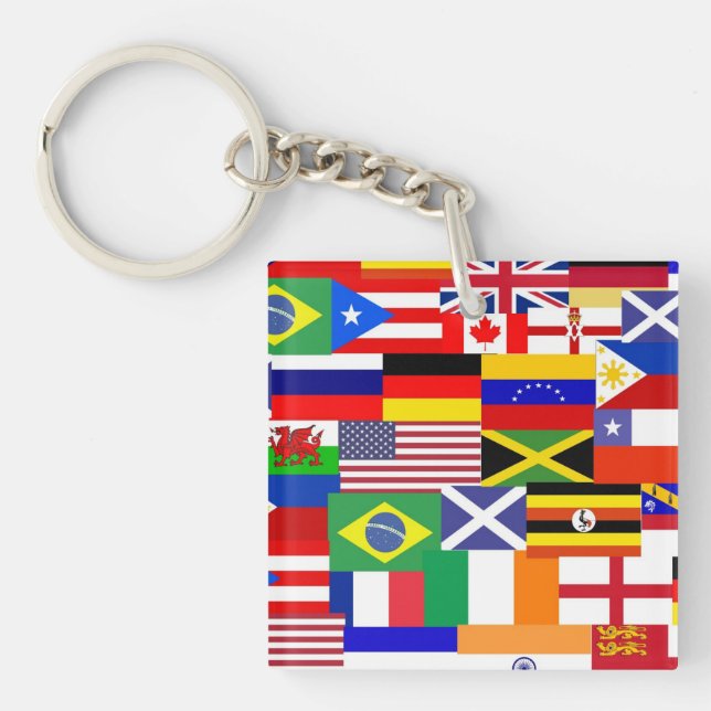 Drapeau du monde collage (Devant)