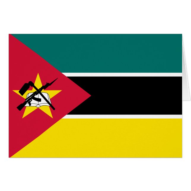 Drapeau du Mozambique (Devant horizontal)