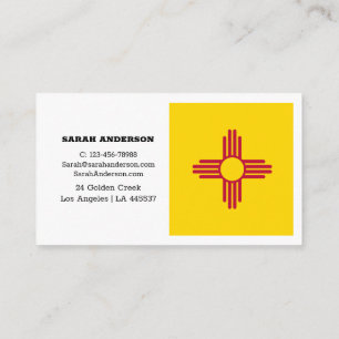 Drapeau du Nouveau-Mexique Élégants Cartes de visi