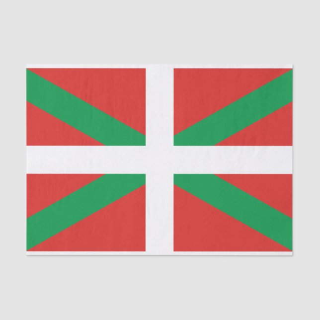 Drapeau du papier de soie de soie Basque de pays (Recto)