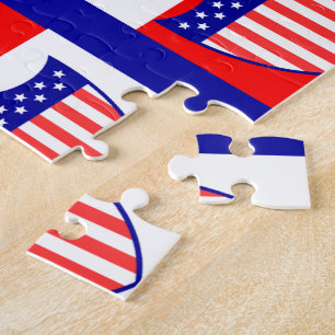Drapeau du puzzle américain