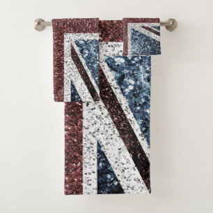 Drapeau du Royaume-Uni Rustic vintage scintille pa
