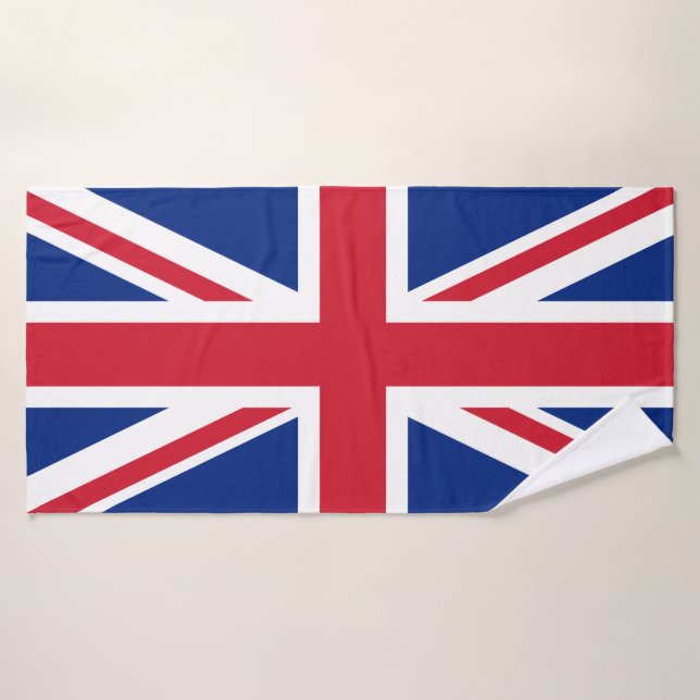 Drapeau du Royaume-Uni Union Jack (Serviette de bain)