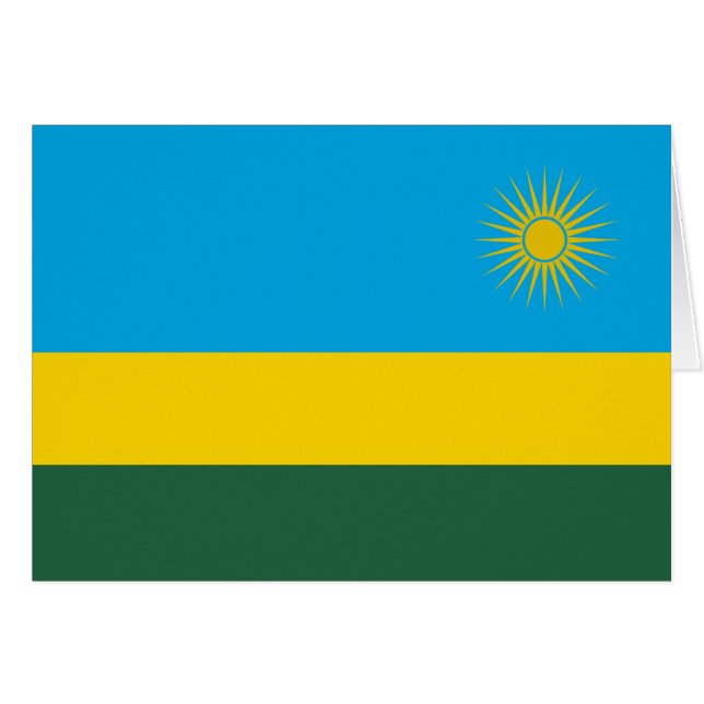 Drapeau du Rwanda (Devant horizontal)