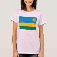 Drapeau du Rwanda x Carte T-shirt