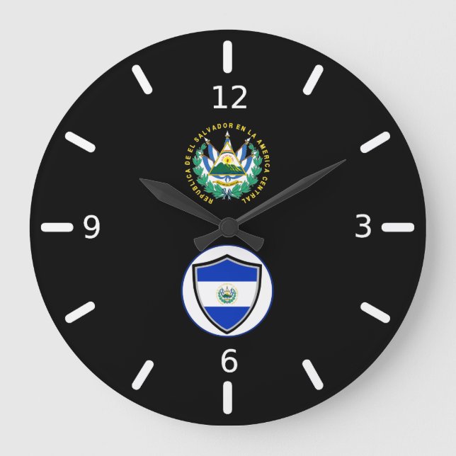 Drapeau du Salvador emblème de la grande horloge (Recto)