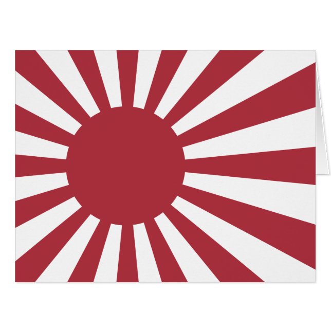 Drapeau du soleil levant impérial du Japon, Edo à  (Devant horizontal)