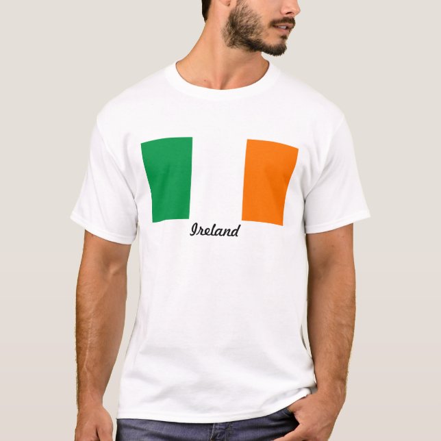 Drapeau du T-shirt des hommes de l'Irlande (Devant)