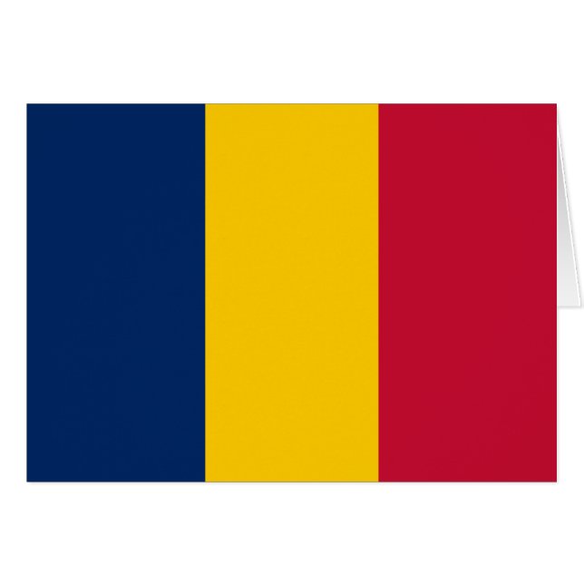 Drapeau du Tchad (Devant horizontal)