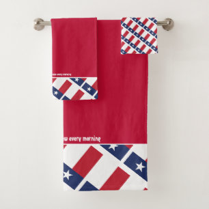 DRAPEAU DU TEXAS Étoile Solitaire Écriture personn