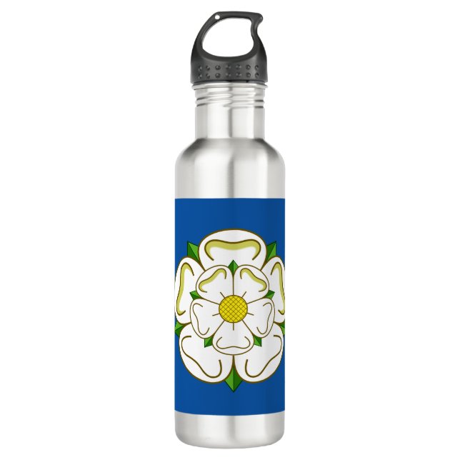 Drapeau du Yorkshire Bouteille d'eau en acier inox (Devant)