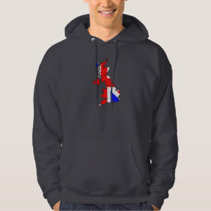 Drapeau d'Union Jack et sweat - shirt à capuche