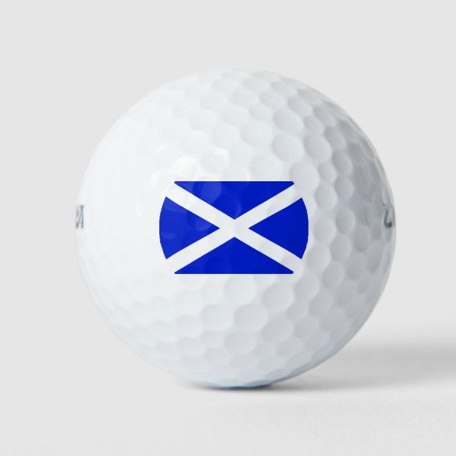 Drapeau écossais sur les balles de golf (Devant)