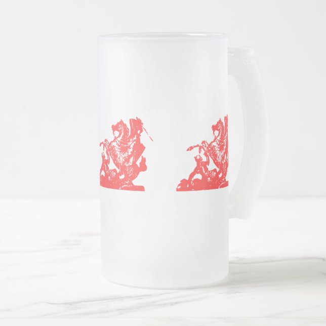 Drapeau Enfants de Gaspard - Mug de verre dépoli (Devant droit)