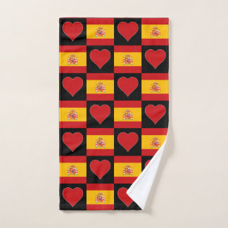 Drapeau espagnol et Motif de coeur Fun Espagne Pri