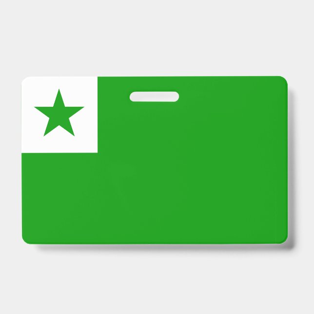 Drapeau espéranto Badge (Avant)