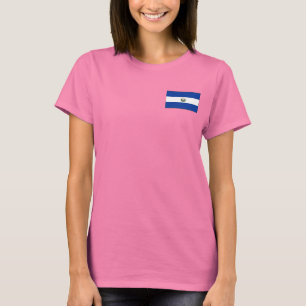 Drapeau et carte du Salvador T-shirt