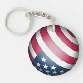 Drapeau et carte Patriotique USA Globe Art