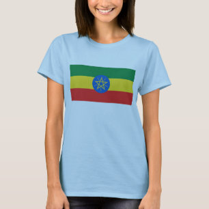 Drapeau Ethiopie x Carte T-shirt