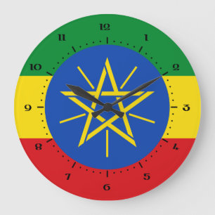 Drapeau éthiopien Horloges