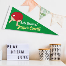 Nom personnalisé et tennis de table Slogan