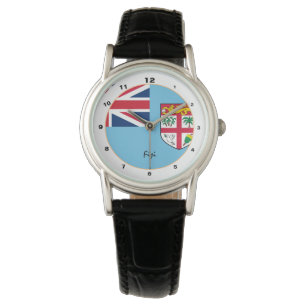 Drapeau fidjien & mode Fidji tendance / montre des