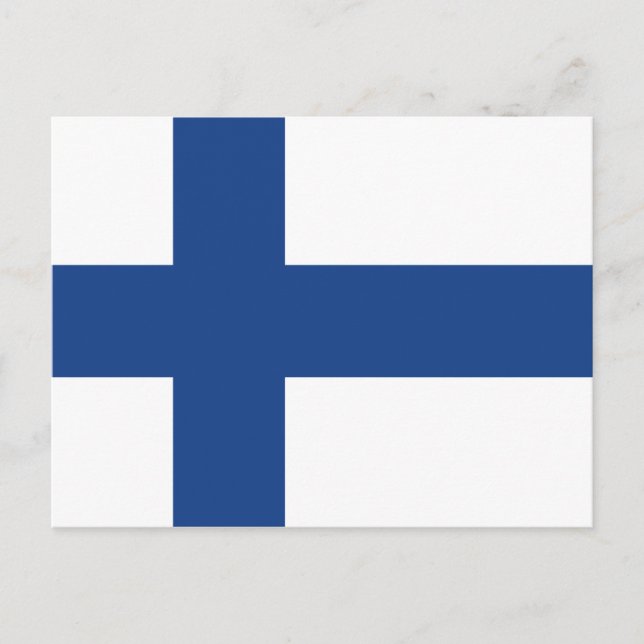 Drapeau finlandais de Finlande cartes postales per (Devant)