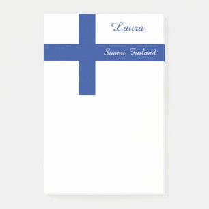 Drapeau finlandais personnalisé Post-It notes