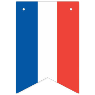 Drapeau français : Bannière tricolore de partie de