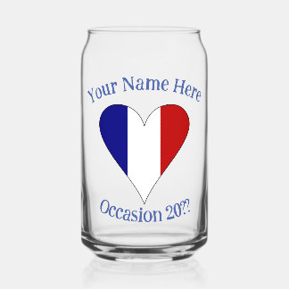 Drapeau Français Cœur Personnalisé