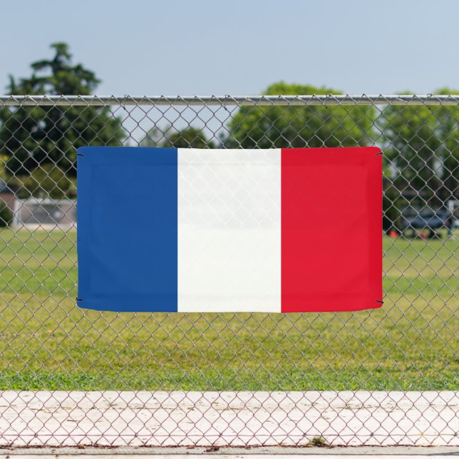 Drapeau français de France bannière personnalisée (Insitu)