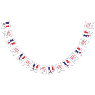 Drapeau français personnalisé BASTILLE DAY Buny Dr