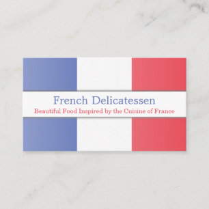 Drapeau France, Carte de visite entièrement person