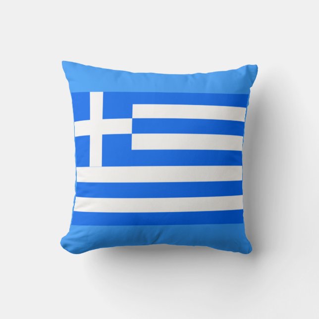Drapeau grec coussin (Recto)