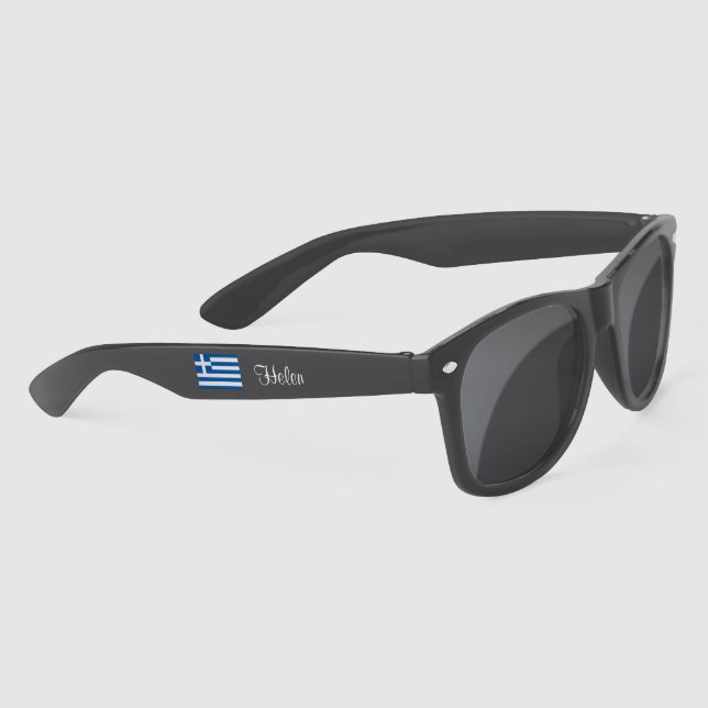 Drapeau grec Grèce 4Helen Lunettes de soleil en pl (Droite)