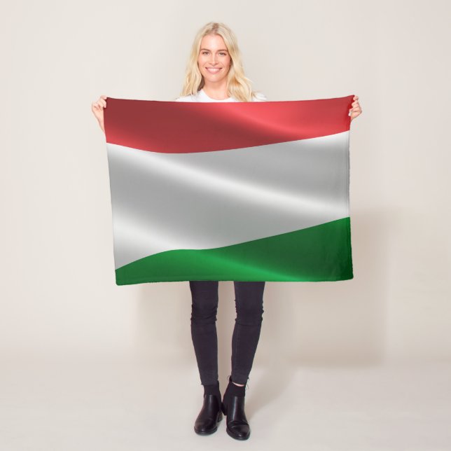 Drapeau hongrois couverture polaire (En situation)