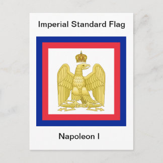 Drapeau impérial standard Napoléon I Carte postale