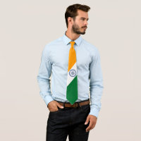 Drapeau indien Fête de l'Indépendance Cravate masc