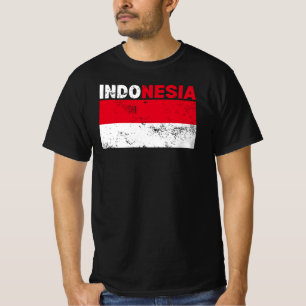 Drapeau indonésien T-shirt Vintage