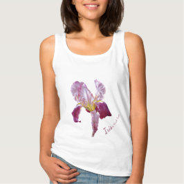 Drapeau Iris beau art profond rouge filles t-shirt